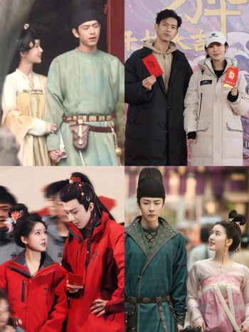 8對2024二搭陸劇CP！楊紫&李現《國色芳華》古裝路透超甜，趙露思&劉宇寧《珠簾玉幕》再現最萌身高差！