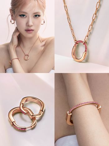 人生首個小藍盒就買它！Tiffany & Co.代言人ROSE限定玫瑰粉「項鍊、耳環、手環」價格一次看！