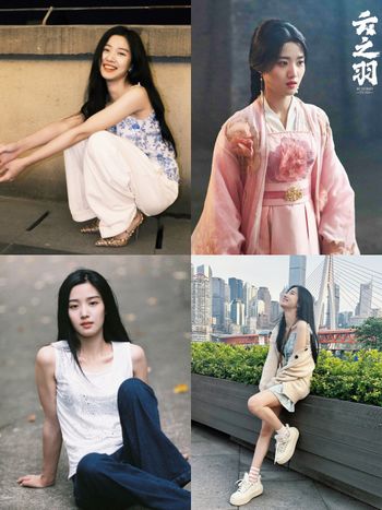 美強慘天花板陸劇女二《雲之羽》盧昱曉！5招最強「顯瘦穿搭模板」背心+牛仔褲隨性又慵懶！