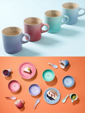 米飛兔粉必衝！momo集點加價購Le Creuset X米飛兔「馬卡龍貝殼盤、漸層馬克杯」必入手