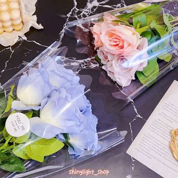 💙 透明花邊花套袋 💙