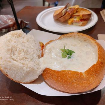 【美國-San Francisco】舊金山必吃美味酸麵包巧達濃湯│Boudin Bakery Cafe
