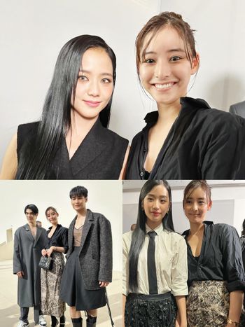 新木優子再化身小粉絲！DIOR大秀與JISOO、Apo、泰版杉菜世紀大合照！網：太可愛了吧！