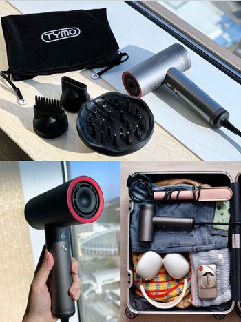 2023下半年吹風機推薦！美國 TYMO AIRHYPE 輕量型負離子吹風機，風速強大、超速吹乾、極靜降噪又省電！