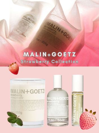 2023花果香水推薦！MALIN+GOETZ草莓系列再添香氛油、香氛蠟燭，Dcard網友大推清甜少女偽體香！