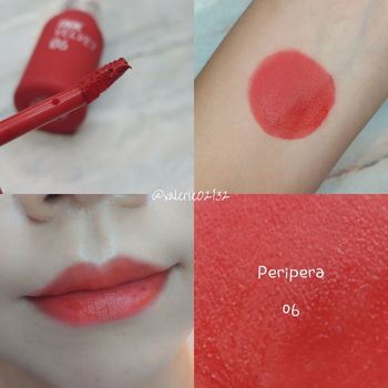 Peripera 極致空氣感霧面唇釉 06 Purdy Red