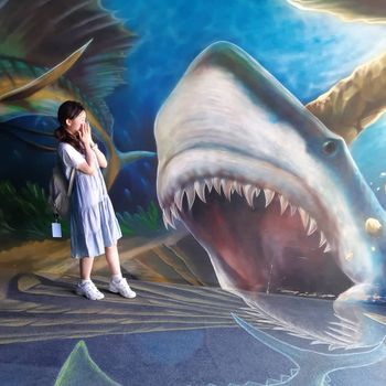 魚你相遇🐳🐋海洋風藍色洋裝穿搭