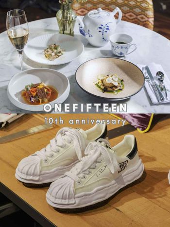 名媛最愛選品店「onefifteen初衣食午」十週年限定球鞋必買！米其林主廚菜單同步登場，鐵粉快朝聖！