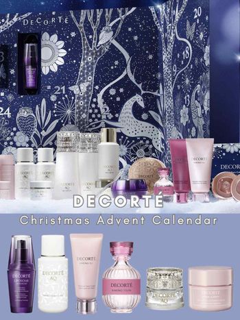 2023聖誕倒數月曆推薦！黛珂首款魔法聖誕倒數月曆，小紫瓶、AQ系列、和服之戀...，25種人氣保養香氛陪你倒數聖誕！