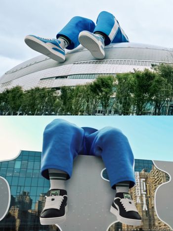 超巨大PUMA球鞋空降台北大巨蛋！台中、台南這裡也出現了？！