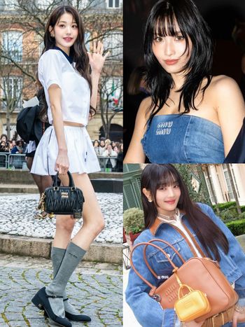 24秋冬Miu Miu大秀「張員瑛美腿」細到誇張、Momo美背辣翻全網！女神合照引爆動！