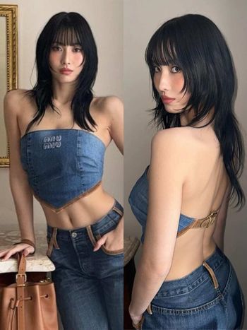 人間美胸MOMO平井桃在Miu Miu大解放！美胸腹肌「有料身材」女生都羨慕！