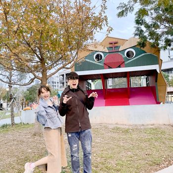 可愛好玩的方口獅公園📍新竹 芎林 客家方口獅兒童遊樂場