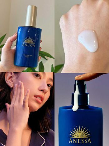 夜用曬後精華強勢登場！網友好評安耐曬「曬後淨白修復精華」，一瓶抵兩瓶、舒緩曬後肌膚、延緩光老化！