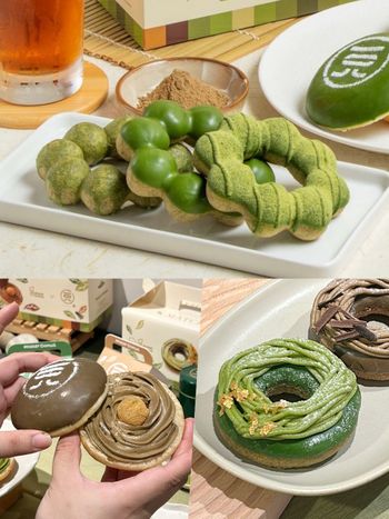 茶控瘋掉！Mister Donut×一〇八抹茶茶廊「生抹茶波堤、焙茶蕨餅巧貝甜甜圈」爆療癒必吃！