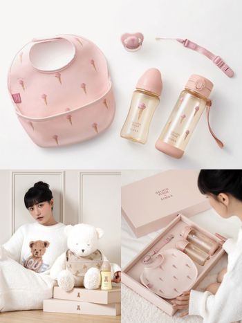 GELATO PIQUE小獅王辛巴聯名也太可愛！泰迪小熊水壺、彌月禮盒一秒融化！