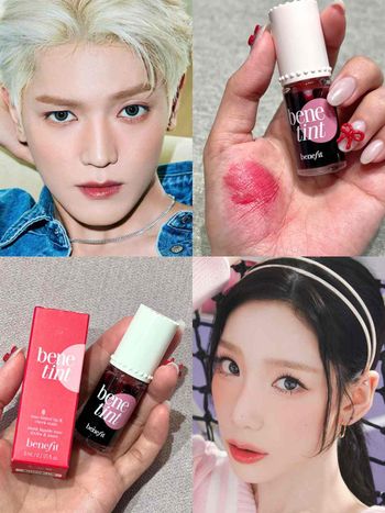 太妍、NCT泰容好氣色秘密！benetint「紅粉菲菲染唇液」強勢回歸，輕點打造超自然微醺感紅暈！