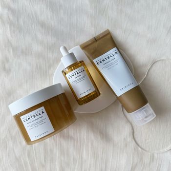 油敏肌ㄉ夏季清爽選擇♡｜SKIN1004 馬達加斯加積雪精華液、舒緩爽膚棉、 弱酸洗面乳