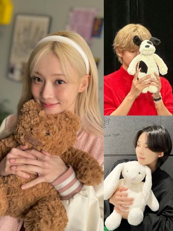 Winter、SEVENTEEN淨漢「韓星人手緊抱一隻」軟綿綿Jellycat同款玩偶、小熊跟兔兔找到了！