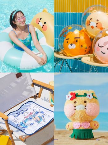 讓萊恩陪你去海邊！Kakao Friends夏季系列開賣！萊恩沙灘排球、春植游泳圈全可愛翻！