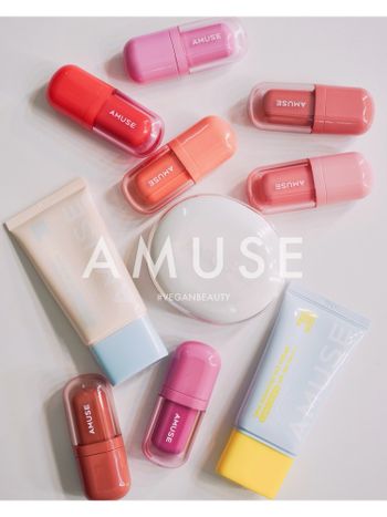 圓潤可愛的化妝品友善動物更可愛的AMUSE新品彩妝💕