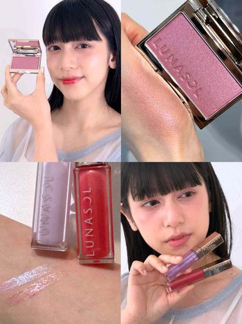 2024夏彩新品來台！LUNASOL大推「高顯白紫色妝容」日本超風行、一畫上肌膚都變透明水潤！
