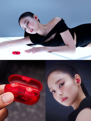 金社長業績超好！Jennie再成為Beats耳機代言人、三色耳機宣傳照美出新高度！