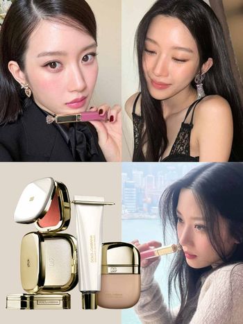 文佳煐紅潤氣色全靠它！D&G彩妝再添成員，必收原生感紅暈腮紅，一盤多用、精緻程度媲美藝術品！