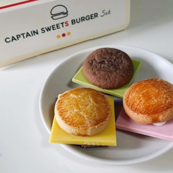 ▫️東京▫️今日吃「CAPTAIN SWEETS BURGER」車站內超吸睛小漢堡造型夾心餅乾