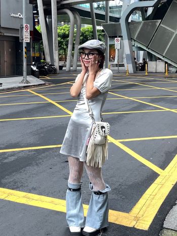省錢又可愛的OOTD自製襪套