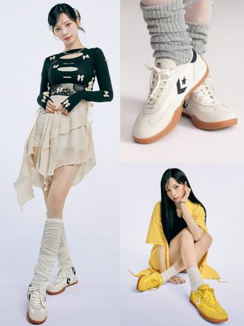 卡寶腿細到誇張！Karina腳上那雙Converse「小流星球鞋」我買定了！ 