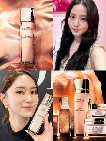 JISOO寶寶粉嫩肌秘密在這！DIOR「玫瑰面膜水」一敷，注入滿滿岡維拉玫瑰的保濕、修護力，秒變軟嫩花瓣肌！