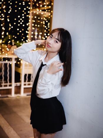 晚上的碧潭很美～