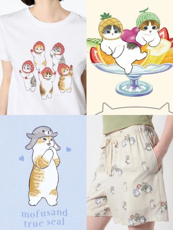 UNIQLO貓福珊迪最新一彈！「草莓貓貓、鯊魚貓貓」T恤、短褲可愛爆炸！
