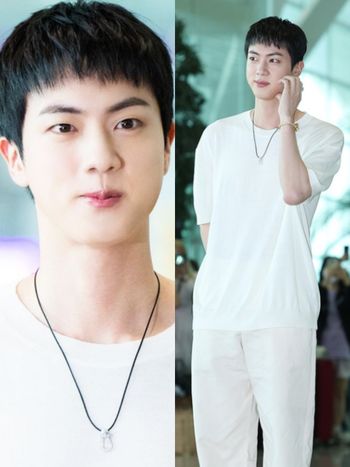 BTS Jin出任務！「戴百萬FRED珠寶」飛巴黎擔任奧運火炬手、倉鼠表情可愛爆！