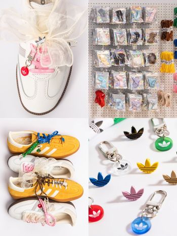 來這邊DIY自己的愛迪達球鞋！買adidas就送改造包「蕾絲、蝴蝶結吊飾」可愛爆炸！