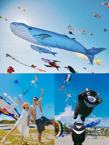 2024旗津風箏節來了！超大鯨魚、高雄熊風箏隨便拍都可愛翻，地點、交通資訊一次看！