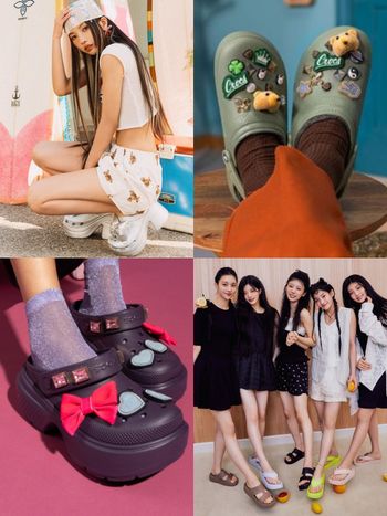 Crocs真的買不完！新款洞洞鞋、鞋扣大補貨「小娟、ILLIT、子瑜」韓星愛到狂穿！