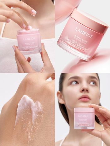 2024全新代言人登場！首推LANEIGE「粉澎潤睡美人晚安面膜」首創不需沖洗，早上爆水又粉潤澎彈！