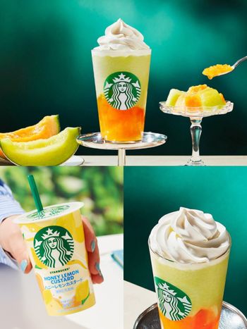 2024夏天去日本玩必喝！日本星巴克「哈密瓜星冰樂、蜂蜜檸檬奶凍」這天開賣！