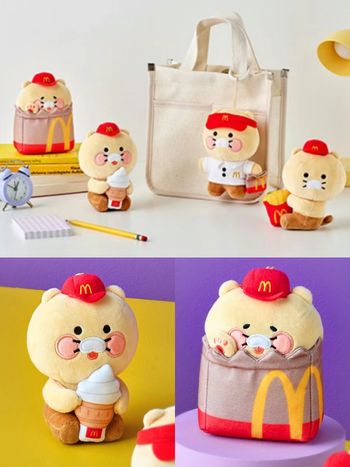 韓國麥當勞×Kakao Friends春植聯名還沒完！再推「蛋捲冰淇淋春植」等四款萌炸玩偶！