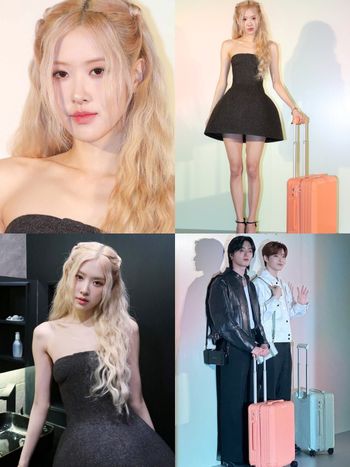 Rosé降臨RIMOWA「波浪金髮+大圓眼」根本洋娃娃！SEVENTEEN圓佑、崔勝哲電暈全網！