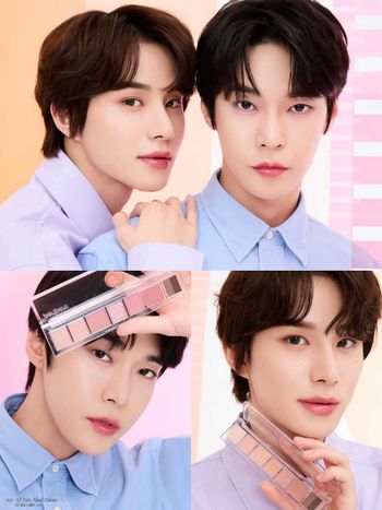 NCT廷祐、道英同款眼影盤！peripera「偽素顏尺子眼影盤」一盤搞定一整臉，低飽和溫柔色選、清澈眼神隨手捻來！