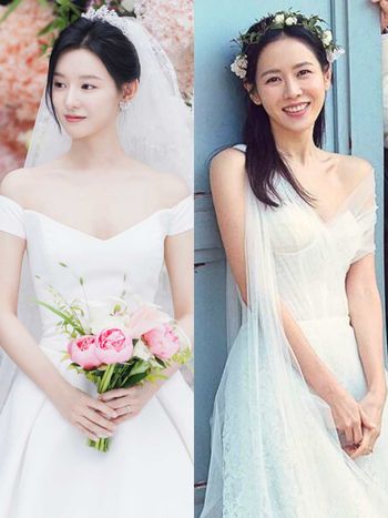 最強韓劇CP婚紗照大比拚！《淚之女王》、《背著善宰跑》快被甜死～金惠奫美度不輸金智媛！