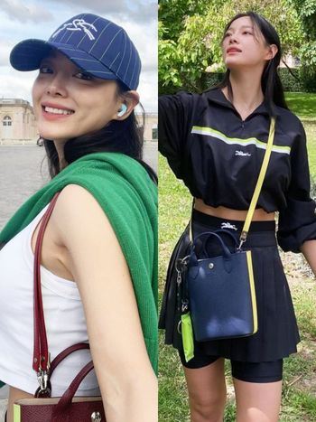 金世正出差私服根本少女！「人間瓏驤」有料身材+細腿藏不住、小水桶包被問爆！