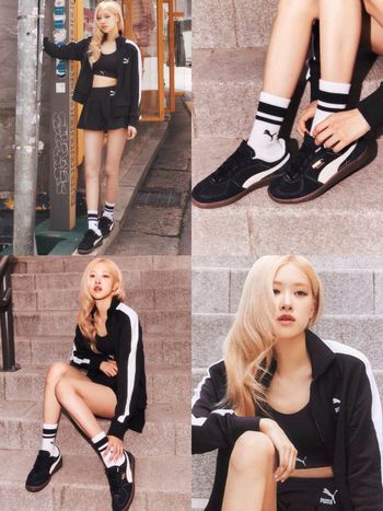Rosé的腿不是腿！「PUMA德訓鞋+筷子腿」女生羨慕死！這雙之後一定大缺貨！