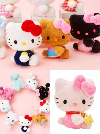 日妞瘋搶Hello Kitty 50週年玩偶這天開賣！24種限定配色「牛奶糖、寶寶粉Kitty」都必收藏！