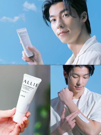 許光漢幫你擋太陽！ALLIE全新控油、涼感防曬乳，加碼男神愛用款公開，「這款」一抹秒變透明感透嫩肌！