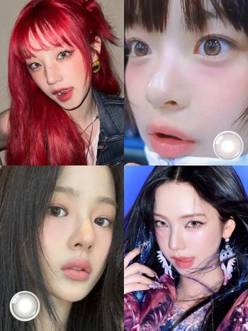 女團愛豆同款彩色隱眼推薦！精靈小鹿眼Hanni、清冷初戀Minji...，這眼神彷彿能穿透螢幕、直擊心臟！