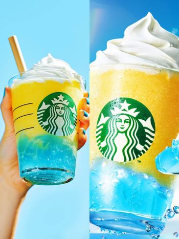 日本星巴克夏季限定「鳳梨星冰樂」開賣！酸甜口味超消暑、藍黃夏日配色美翻天！